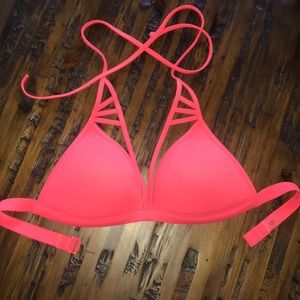 Neon pink/orange pink bathing suit